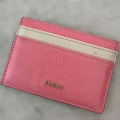 FURLA ピンク レザー カードケース