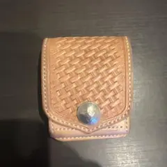 革財布　二つ折り❗️ハンドメイド❗️美品❗️【すぐ発送❗️】