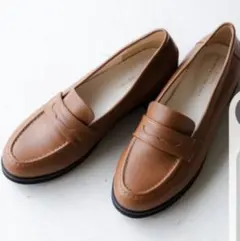 studioClip軽らくローファー クッションインソール ブラウンM