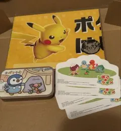 ポケモンセンター プチ缶 ポッチャマ ずぶといメタモン ぽこあステッカー