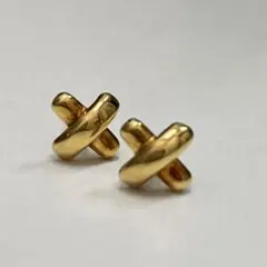Tiffany K18YG Tフープ ピアス 片耳 - メルカリ