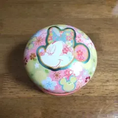 ミニーマウス 花柄 茶筒