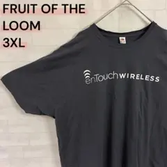 フルーツオブザルーム 企業コラボ Tシャツ 3XL ダークグレー USA古着