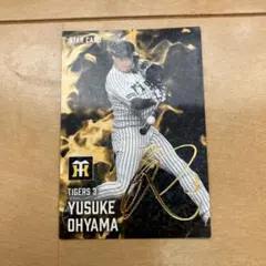 プロ野球チップス第2弾　大山悠輔サイン箔付き おまけ4枚