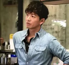 RRL インディゴ シャンブレー シャツ ダブルアールエル 木村拓哉