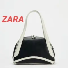 ZARA ダブルハンドルバッグ バイカラーのサムネイル