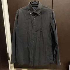 FRENCH CONNECTION XL 長袖シャツ ブラック ストライプ