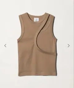 HYKE】 新品未使用タグ付き LAYERED TANK TOP ベージュ - メルカリ