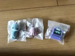 教育番組フロッキーフィギュア ガチャカプセル トイ　タマ、パウル、はかせ