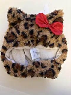 ベビー帽子 48cm キティ ヒョウ柄 ギャル ファンキャップ