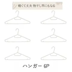 洗濯物干し竿になる　ハンガー　3P