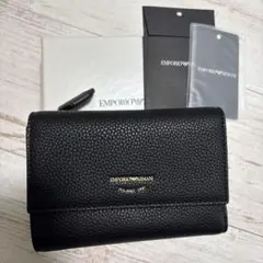 【正規】EMPORIO ARMANI エンポリオ アルマーニ ロゴ 三つ折り財布のサムネイル