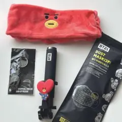 bt21 tata グッズセット セルフィー セルカ棒 ヘアバンド キーホルダー