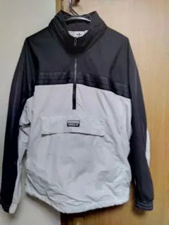 adidas ナイロンジャケット ブラック/ホワイト