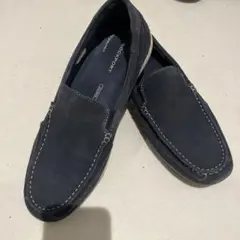 [最後お値下げ] ROCKPORT ネイビー スエード スリッポンローファー