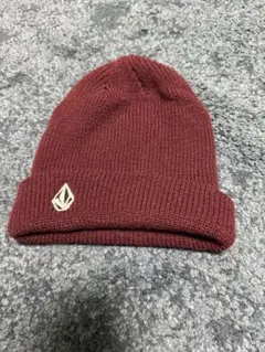 Volcom ボルコム ニット帽 ビーニー スノーボード バーガンディ