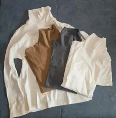 UNIQLO　ハイネックロンT4枚セット