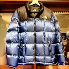 THE NORTH FACE ダウンジャケット ブラック×ブルー