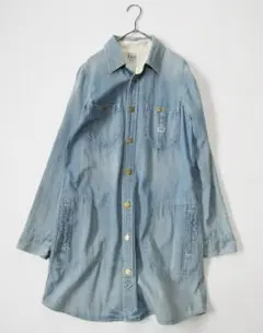 Lee リー ロングデニムシャツ M レディース シャツワンピ 羽織り