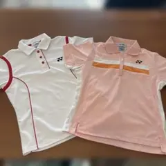 YONEX ポロシャツ Mサイズ　2点セット　ホワイト・ピンク