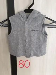 コムサフォセット　ベスト　フード付き　80