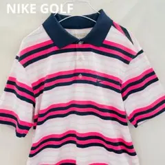 NIKE GOLF 美品 メンズ ポロシャツ ゴルフ ラッシュガード ピンク
