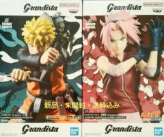 Grandista ナルト&サクラのフィギュアセット。