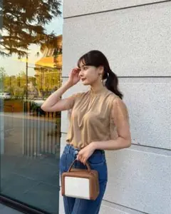 herlipto Cutout Ribbed Stretch-Knit Top - メルカリ