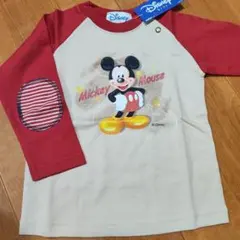 新品 Disney ミッキー 長袖カットソー 95cm