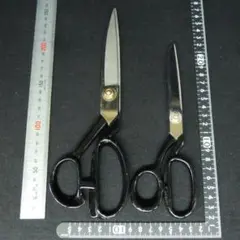 安重打刃物店 御裁鋏 ラシャ切鋏２点 無銘 未使用 京都老舗新店舗移転時の整理品