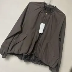 OPAQUE.CLIP 撥水 裾バルーンブルゾン【洗濯機OK】新品モカブラウンLのサムネイル