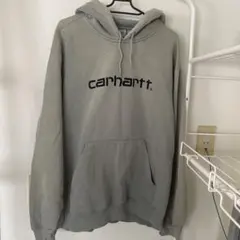 carhartt フード付きパーカー　水色　希少カラー
