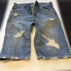 Levi's ダメージ加工 デニムハーフパンツ 29インチ