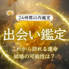 【出会い鑑定】縁結び・恋愛・片思い・運命・結婚・ツインレイ・相性・霊視