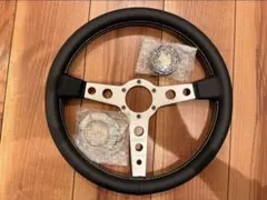 当時物スーペリアステアリングホイール+グランツビレットホーンボタン