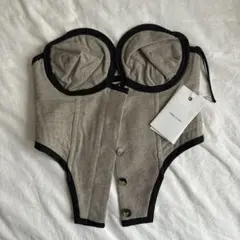 fumika uchida VINTAGE RIBBED CORSET TOP - メルカリ