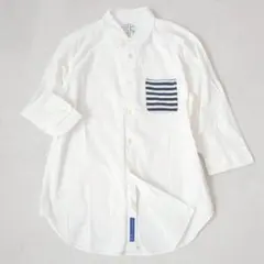 エイチケーワークスロンドン◇メンズワイシャツ 5分袖 ビジネスカジュアル L