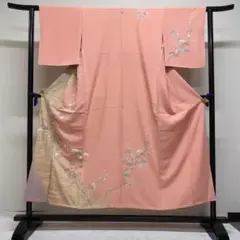 金彩　松模様　松竹梅　訪問着　着物　101t