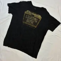 585] USA古着 Tシャツ 半袖 黒 ブラック L 海外 輸入 古着