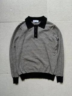 forksy. ボーダー ニットポロ 長袖 セーター