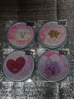 BT21 スパークスラウンドカン 4種セットのサムネイル