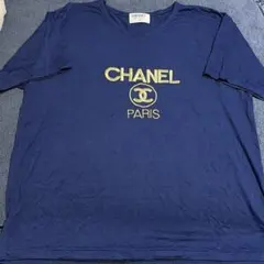 超希少】 CHANEL Tシャツ 90's 刺繍 ココマーク 金ロゴ - メルカリ