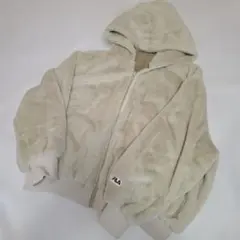 FILA フェイクファー フーデッドブルゾン リバーシブル