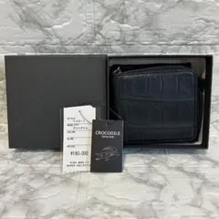 【定価18万】クロコダイル 2つ折り財布 ラウンドファスナー 箱あり 保存袋ありのサムネイル