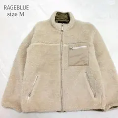 レイジブルー フリースジャケット M ベージュ ボアジャケット モコモコ 美品