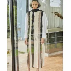 最終値下げ新品　レア　AKIRANAKA ロングニット ワンピース　24s 最終値下げ新品 レア AKIRANAKA ロングニット ワンピース 24s