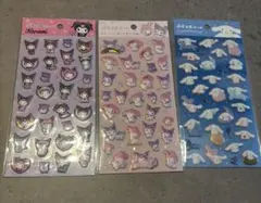 【正規品】ぷくっとシール3枚セット クロミ マイメロ シナモンロール