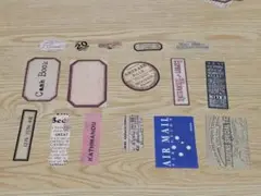 ヴィンテージ風ラベル・ステッカーセット