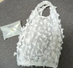 Francfranc 花柄エコバッグ ポーチ付き