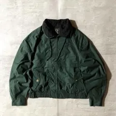 90sシボレー公式企業ロゴ刺繍スウィングトップ ハリントンジャケット短丈 緑XL